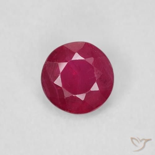 0.24ct Naturel Medium Dark-Red Rubis, Tour, SI-I1