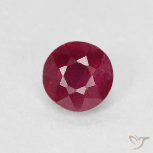 0.30ct Naturel Medium Dark-Red Rubis, Tour, SI-I1
