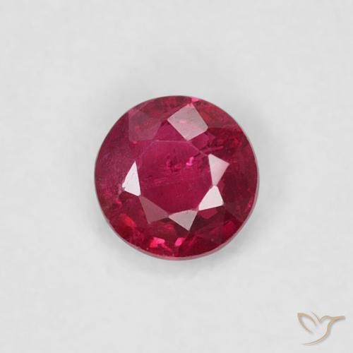 0.22ct Naturel Rouge foncé Rubis, Tour, SI-I1