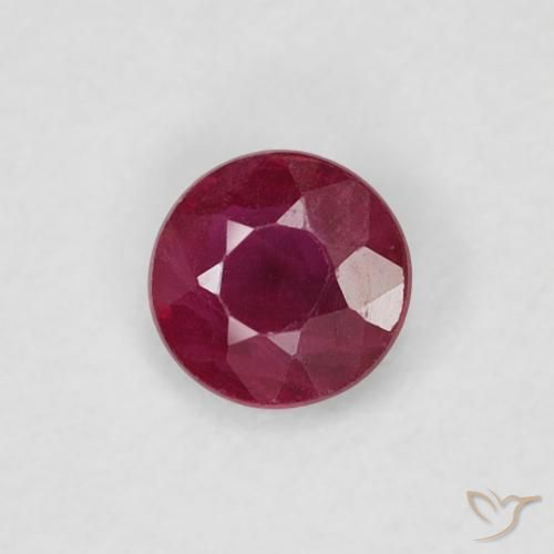 Rubis Rouge foncé naturelle Tour, 0.22 ct, SI-I1