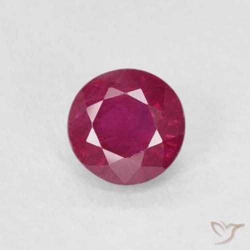 0.29ct Naturel Rouge Rosâtre Rubis, Tour, SI-I1