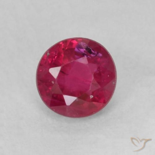 0.31ct Naturel Rose rougeâtre profond Rubis, Tour, SI-I1