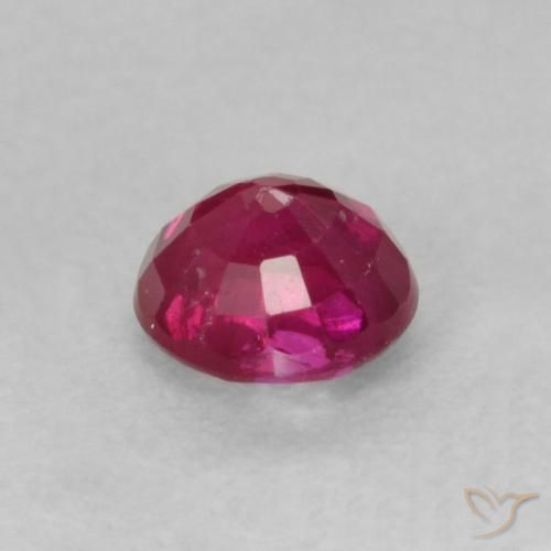 Rubis Rose rougeâtre profond naturelle Tour, 0.31 ct, SI-I1