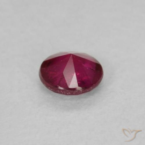 Rubis Rouge Rosâtre naturelle Tour, 0.18 ct, VS-SI