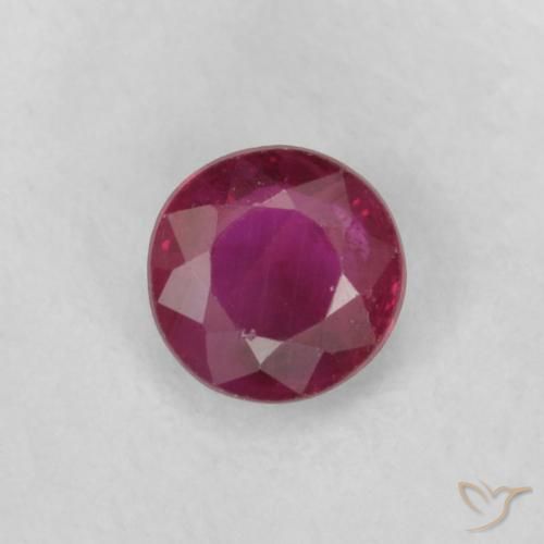 0.21ct Naturel Vin rouge profond Rubis, Tour, VS-SI