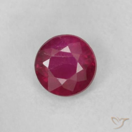 0.20ct Naturel Rouge foncé Rubis, Tour, SI