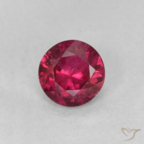 0.18ct Naturel Vin rouge profond Rubis, Tour, VS-SI