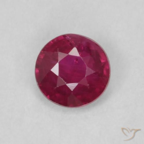 0.20ct Naturel Rouge foncé Rubis, Tour, VS