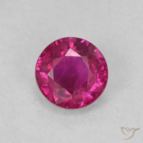 0.20ct Naturel Rouge Rosâtre Rubis, Tour, VS