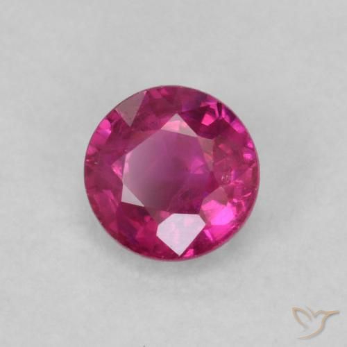 Rubis Rouge Rosâtre naturelle Tour, 0.20 ct, VS