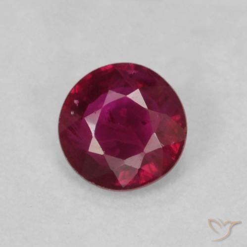 0.20ct Naturel Rouge foncé Rubis, Tour, VS