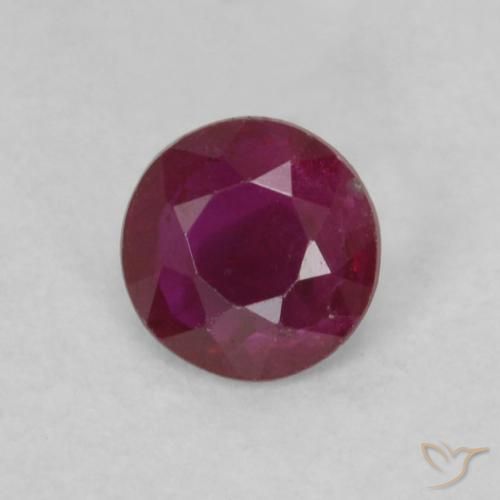 0.14ct Naturel Rouge foncé Rubis, Tour, VS