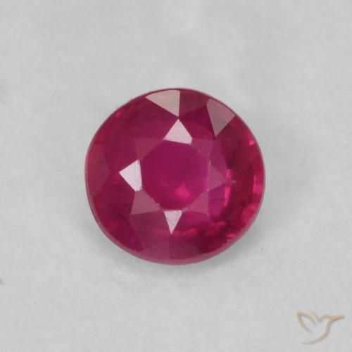 0.18ct Naturel Rouge Rosâtre Rubis, Tour, VS