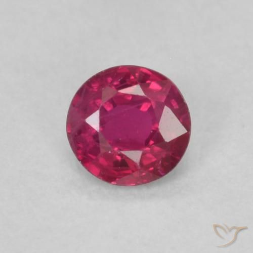 0.19ct Naturel Rouge Rosâtre Rubis, Tour, VS