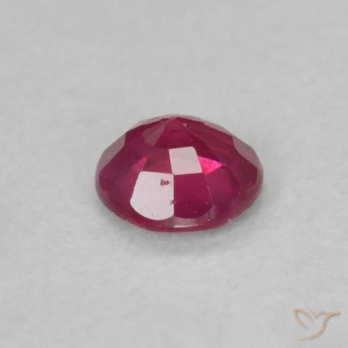Rubis Rouge Rosâtre naturelle Tour, 0.19 ct, VS