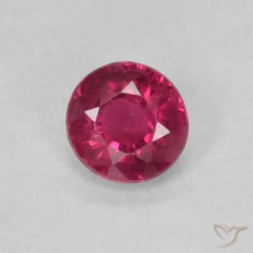 0.23ct Naturel Rose rougeâtre profond Rubis, Tour, VS