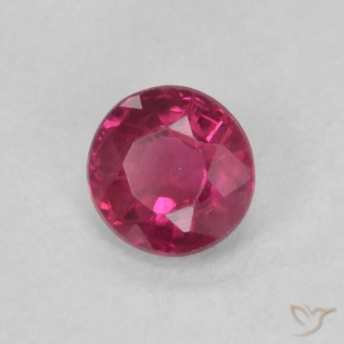 Rubis Rose rougeâtre profond naturelle Tour, 0.23 ct, VS