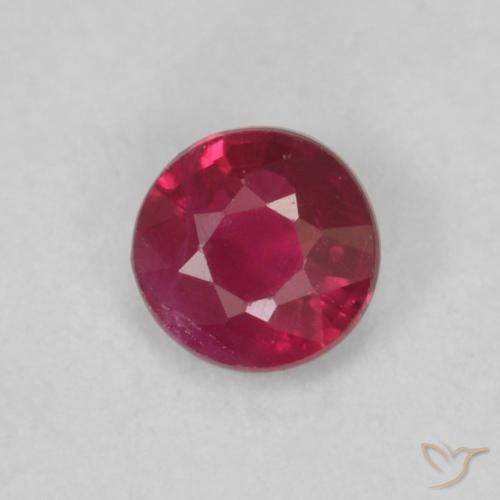 0.21ct Naturel Medium Dark-Red Rubis, Tour, VS