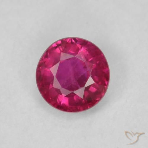 0.21ct Naturel Rouge Rosâtre Rubis, Tour, VS