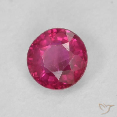 Rubis Rouge Rosâtre naturelle Tour, 0.21 ct, VS
