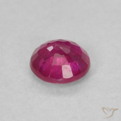 Rubis Rouge Rosâtre naturelle Tour, 0.21 ct, VS