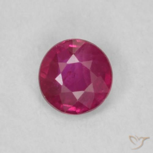 0.17ct Naturel Rouge Rosâtre Rubis, Tour, VS