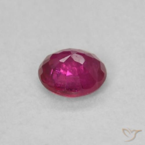 Rubis Rouge Rosâtre naturelle Tour, 0.17 ct, VS