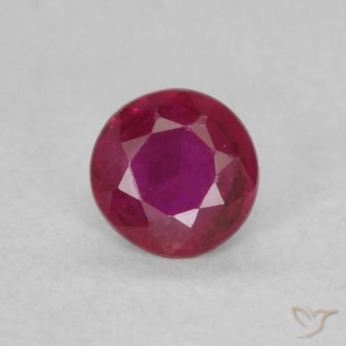 0.16ct Naturel Rouge Rosâtre Rubis, Tour, VS