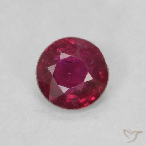 0.21ct Naturel Rouge moyen Rubis, Tour, VS