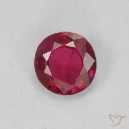0.21ct Naturel Rouge foncé Rubis, Tour, VS