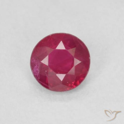 0.21ct Naturel Rouge confiture Rubis, Tour, VS