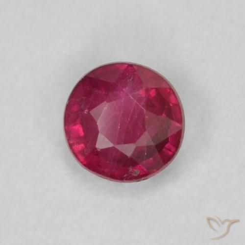 Rubis Rouge Rosâtre naturelle Tour, 0.23 ct, VS