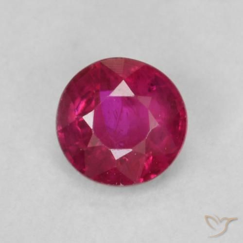 0.21ct Naturel Rouge Rosâtre Rubis, Tour, SI