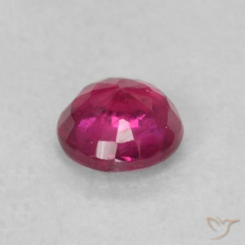 Rubis Rouge Rosâtre naturelle Tour, 0.21 ct, SI