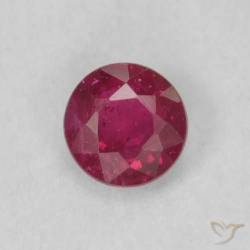 0.18ct Naturel Vin rouge profond Rubis, Tour, SI