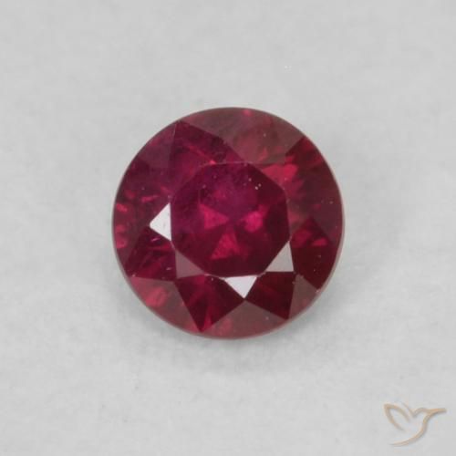 0.18ct Naturel Rouge foncé Rubis, Tour, VS-SI