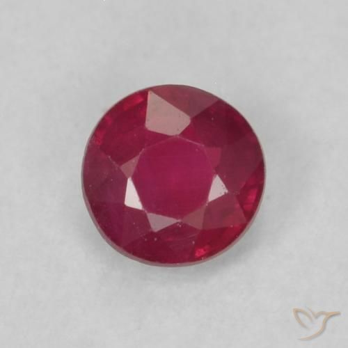 0.22ct Naturel Medium Dark-Red Rubis, Tour, VS