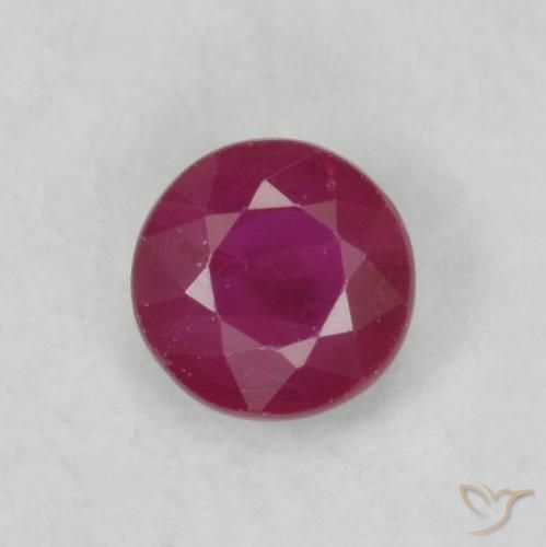 0.22ct Naturel Vin rouge profond Rubis, Tour, VS-SI