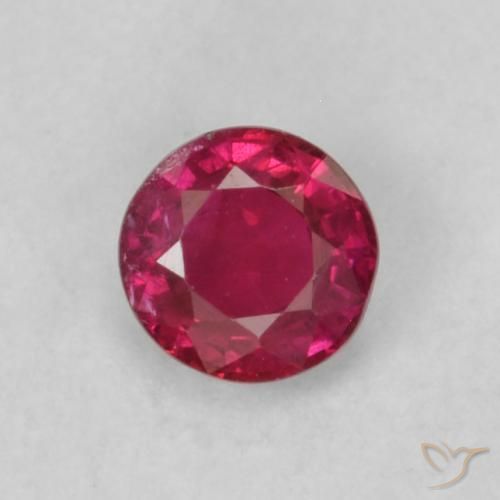 0.21ct Naturel Rouge Rosâtre Rubis, Tour, SI