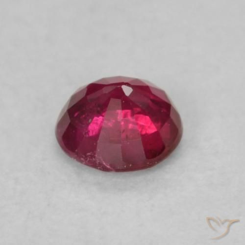 Rubis Rouge Rosâtre naturelle Tour, 0.21 ct, SI