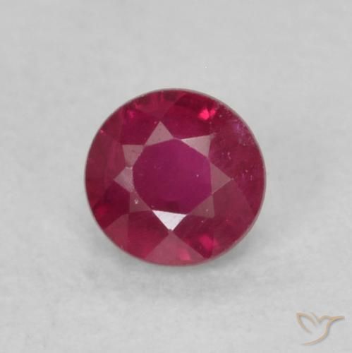 0.23ct Naturel Rouge foncé Rubis, Tour, VS-SI
