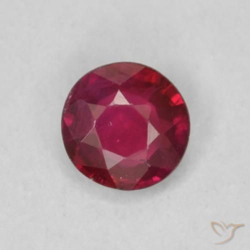 0.16ct Naturel Vin rouge profond Rubis, Tour, VS-SI