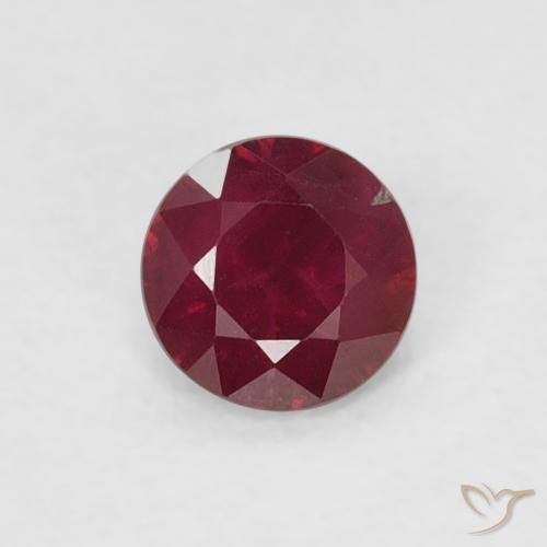 0.24ct Naturel Rouge foncé Rubis, Tour, SI-I1