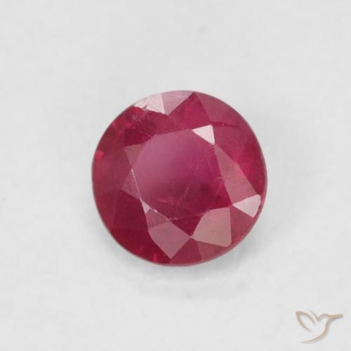 Rubis Rouge Rosâtre naturelle Tour, 0.26 ct, SI-I1