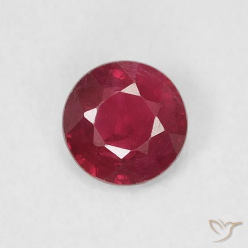 0.24ct Naturel Rouge moyen Rubis, Tour, SI-I1