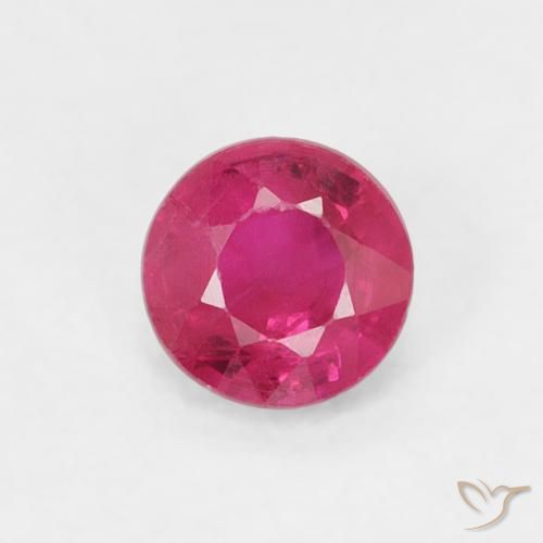 0.27ct Naturel Rouge Rosâtre Rubis, Tour, SI-I1