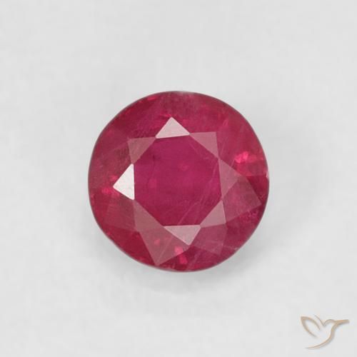 0.28ct Naturel Rouge confiture Rubis, Tour, SI-I1