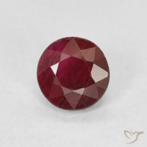 0.29ct Naturel Rouge foncé Rubis, Tour, SI-I1