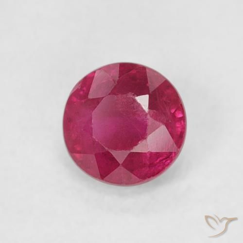 Rubis Rouge Rosâtre naturelle Tour, 0.30 ct, SI-I1