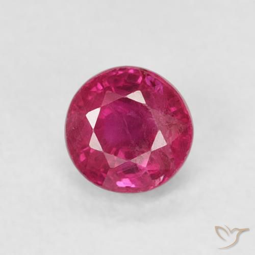0.31ct Naturel Rouge Rosâtre Rubis, Tour, SI-I1